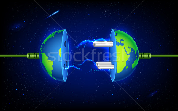 Earth Plug Stock photo © vectomart