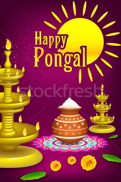 Happy Pongal Stock photo © vectomart
