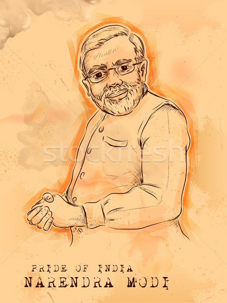 Epocă indian lider mandrie India Imagine de stoc © vectomart