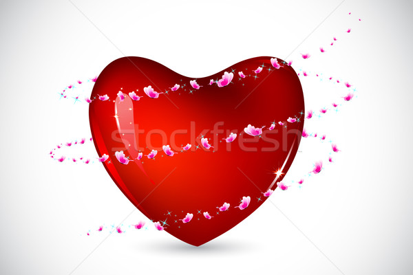 Lovely Heart Stock photo © vectomart