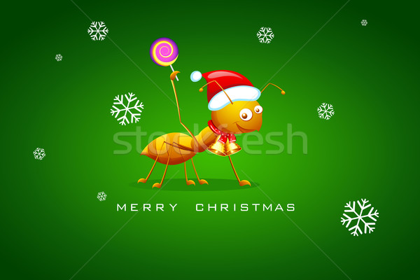 Stock foto: Ant · Weihnachten · Illustration · cap