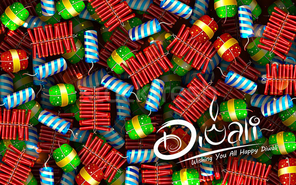 Stock foto: Farbenreich · Wasserfarbe · Feuer · glücklich · Diwali · Licht