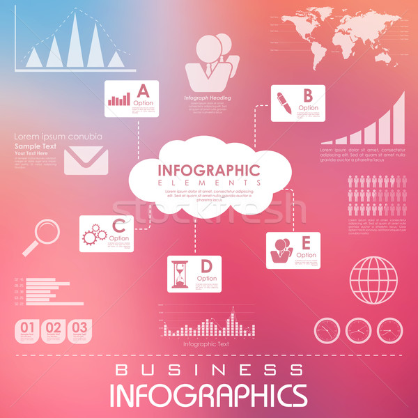 Business Infographics Chart Stock photo © vectomart