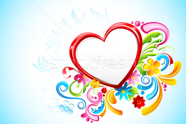 Floral Heart Stock photo © vectomart