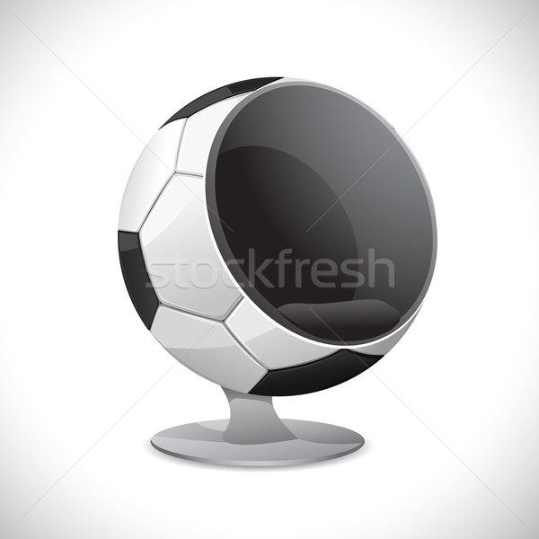 Soccer Ball Chair Stock photo © vectomart