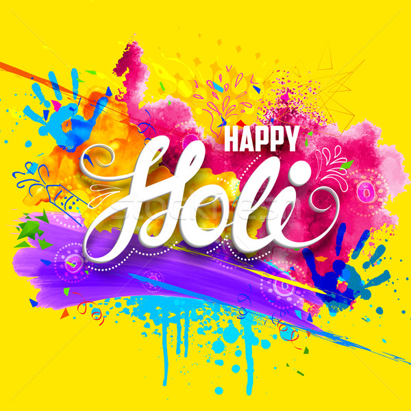 Happy Holi background Stock photo © vectomart