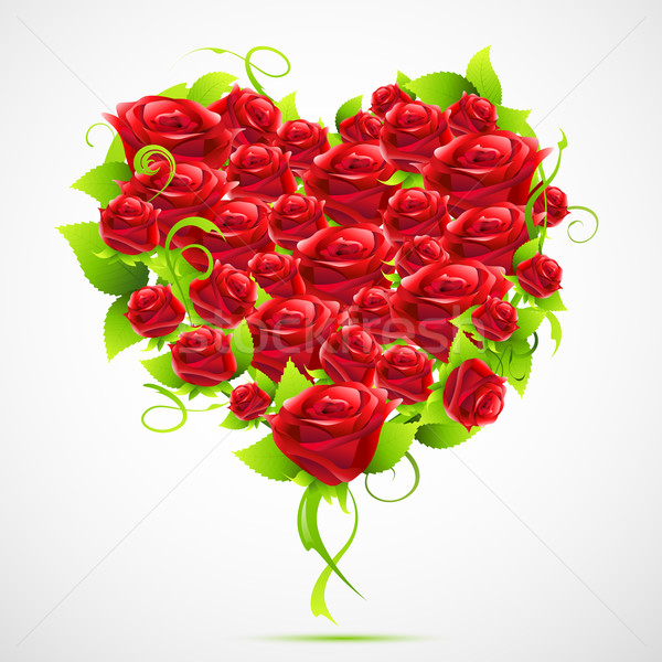 Rose Heart Stock photo © vectomart