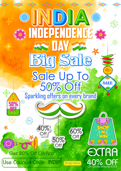 big Sale promotion for India Independence Day Stock photo © vectomart