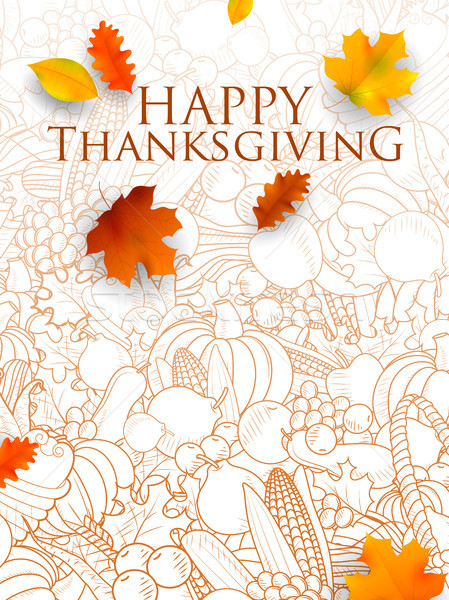 Happy Thanksgiving holiday festival background Stock photo © vectomart