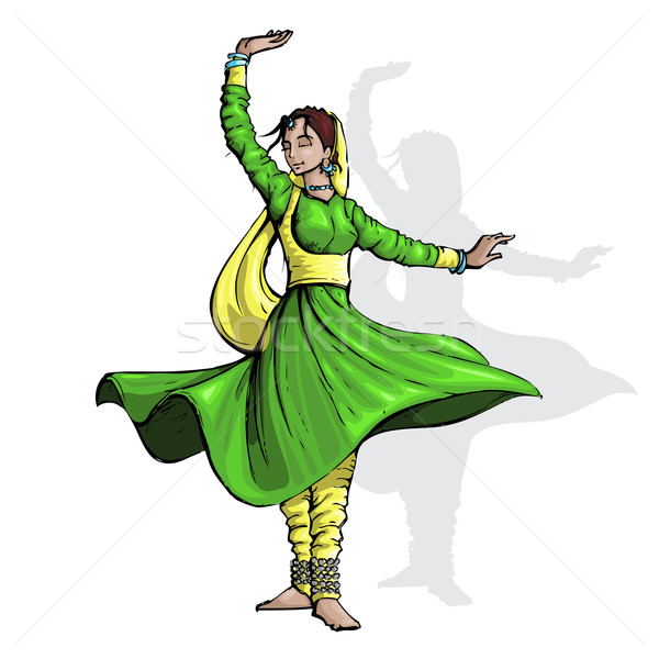 Indian Classical Dancer Stock photo © vectomart