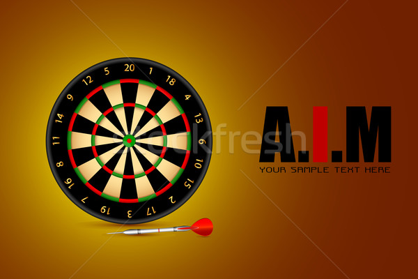 Aim Background with Dart Board Stock photo © vectomart