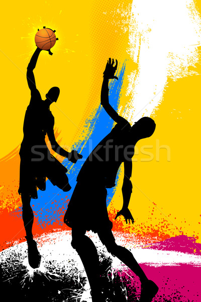 Grungy Basketball Game Stock photo © vectomart