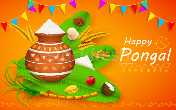 Happy Pongal Stock photo © vectomart