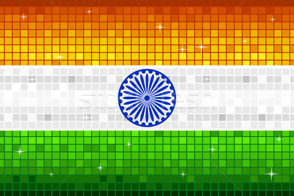 Disco Indian Flag Stock photo © vectomart
