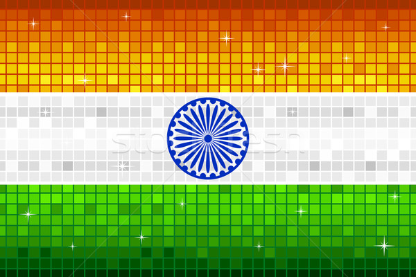 Disco Indian Flag Stock photo © vectomart