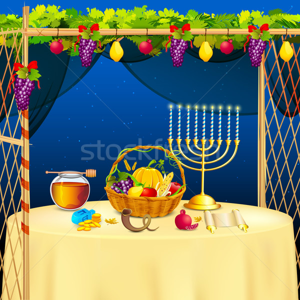 Sukkah for celebrating Sukkot Stock photo © vectomart