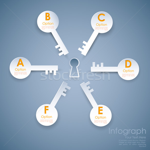 Key to Success Stock photo © vectomart