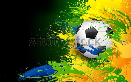 Fotbal lume ceaşcă ilustrare sportiv câmp Imagine de stoc © vectomart