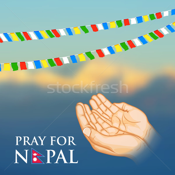 Nepal earthquake 2015 help Stock photo © vectomart