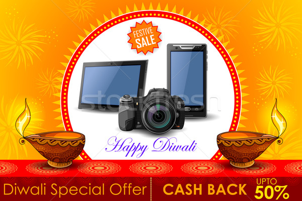 Festive Shopping Offer for Diwali holiday promotion and advertisment Stock photo © vectomart