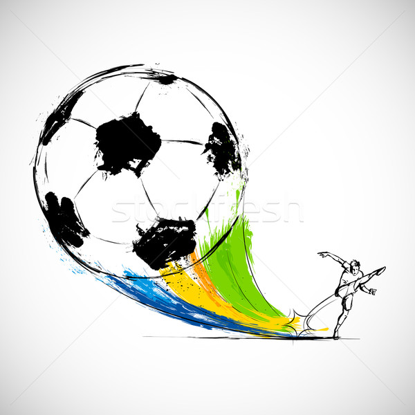 Futebol · ilustração · jogador · futebol · esportes - ilustração ...