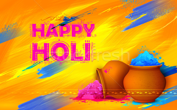 Happy Holi Background Stock photo © vectomart