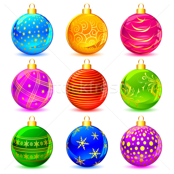 Colorful Christmas Ball Stock photo © vectomart