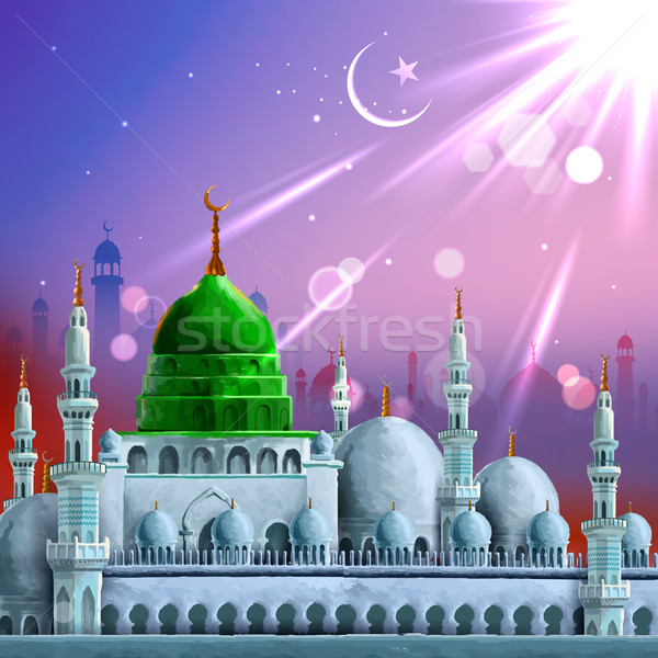 Ramadan genereus illustratie god gebed viering Stockfoto © vectomart