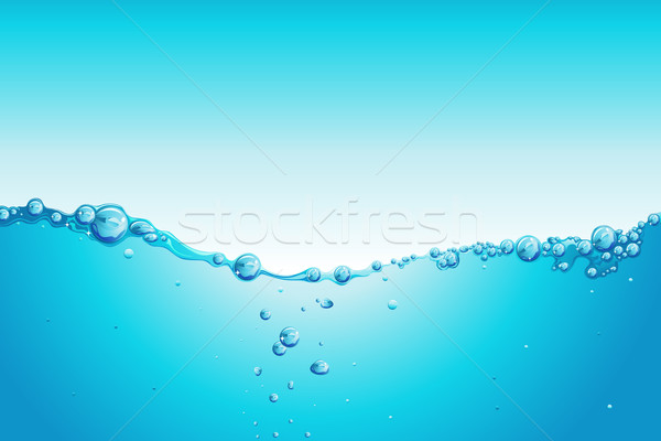 Ilustrare albastru natură fundal bea Imagine de stoc © vectomart