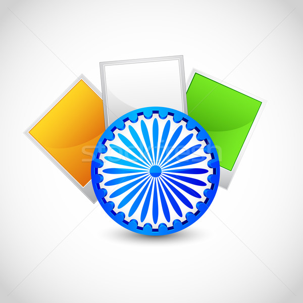 Indian Flag Color Blank Photo Stock photo © vectomart