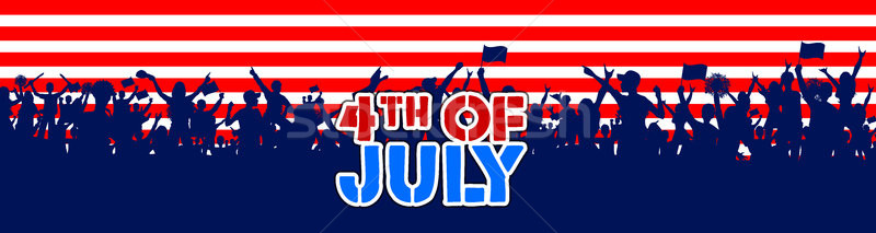 Fourth of July background for Happy Independence Day of America Stock photo © vectomart