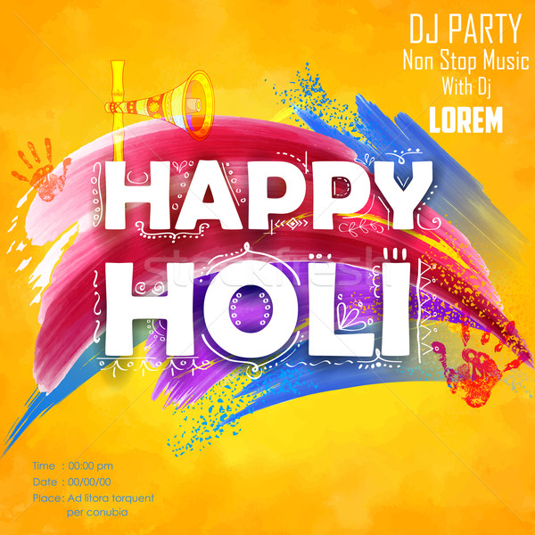 Happy Holi background Stock photo © vectomart