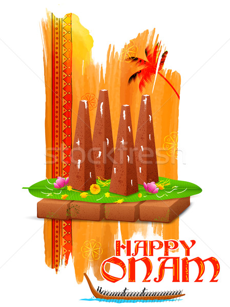 Decorated onathappan for Onam celebration Stock photo © vectomart