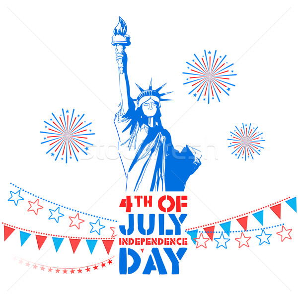 Fourth of July background for Happy Independence Day  America Stock photo © vectomart
