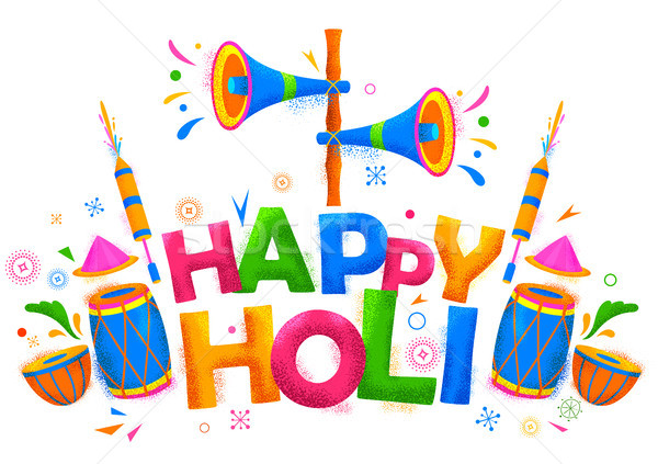 Happy Holi Background for Festival of Colors celebration greetings Stock photo © vectomart
