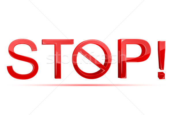 Stop with Forbidden Sign Stock photo © vectomart