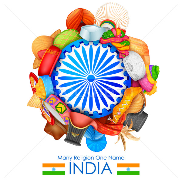 Unity in diversity of India Stock photo © vectomart