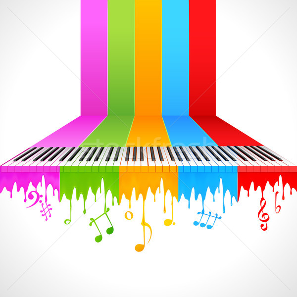 Colorful Piano Stock photo © vectomart