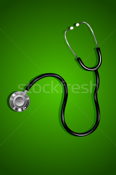Zdjęcia stock: Stetoskop · ilustracja · streszczenie · medycznych · lekarza · tle
