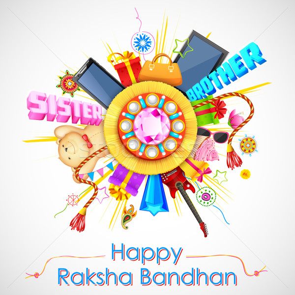 Decorative rakhi for Raksha Bandhan sale promotion banner Stock photo © vectomart