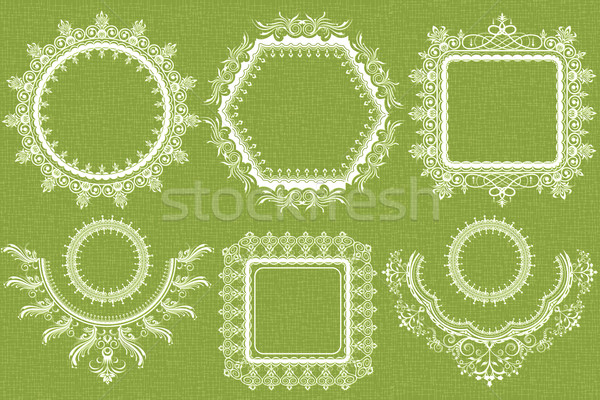 Lace Frame Stock photo © vectomart