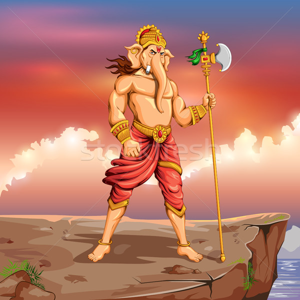 Stock photo:  Lord Ganapati background for Ganesh Chaturthi