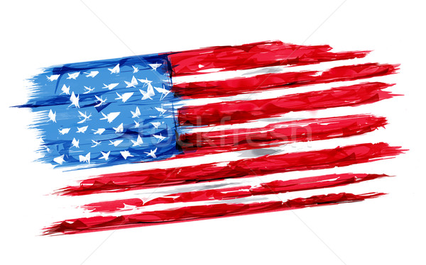 Negyedik boldog nap Amerika illusztráció terv Stock fotó © vectomart