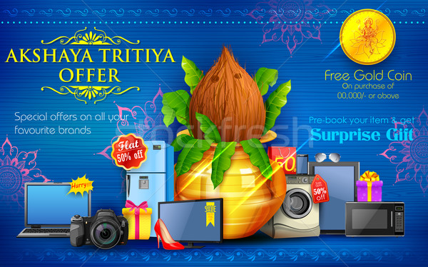 Akshaya Tritiya celebration Sale promotion Stock photo © vectomart