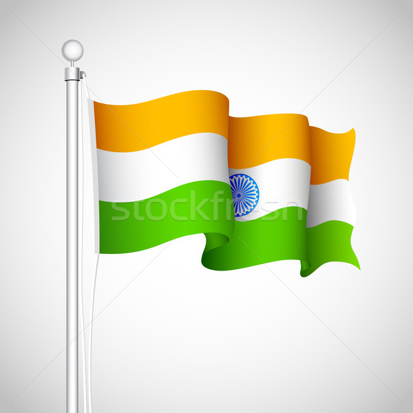 Waving Indian Flag Stock photo © vectomart