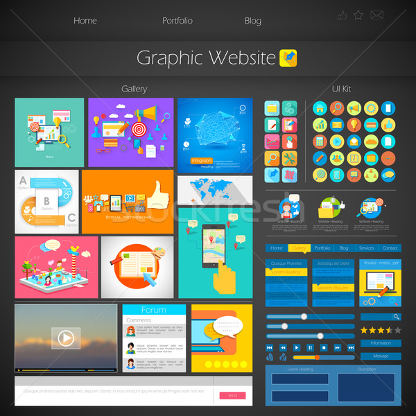 User Interface Design Stock photo © vectomart