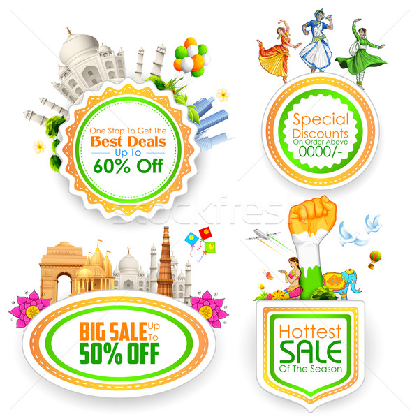 Indian theme Sale Badge Stock photo © vectomart