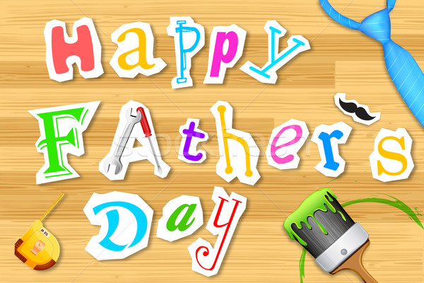 Happy Father's Day Craft Stock photo © vectomart