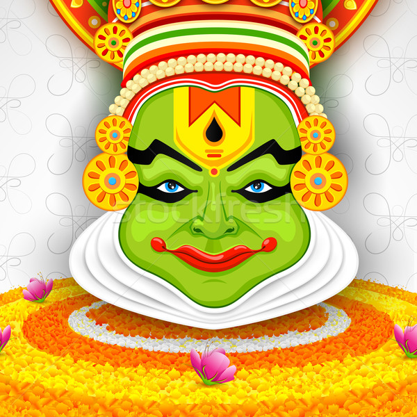 Colorful Kathakali Face Stock photo © vectomart