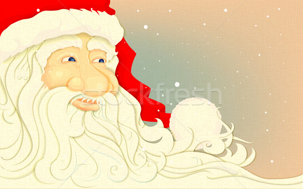 Retro papai noel ilustração natal textura festa Foto stock © vectomart